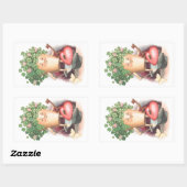 Sticker Rectangulaire Jour de Saint Patrick (Feuille)