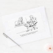 Sticker Rectangulaire Jour décontracté (Enveloppe)