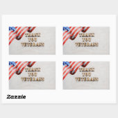 Sticker Rectangulaire Jour des anciens combattants (Feuille)