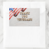 Sticker Rectangulaire Jour des anciens combattants (Sac)