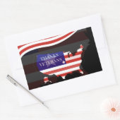 Sticker Rectangulaire Jour des anciens combattants (Enveloppe)