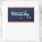 Sticker Rectangulaire Jour des anciens combattants (Sac)
