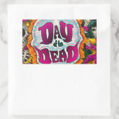 Sticker Rectangulaire Jour des morts (Sac)