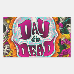 Sticker Rectangulaire Jour des morts