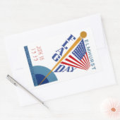 Sticker Rectangulaire Jour du drapeau (Enveloppe)