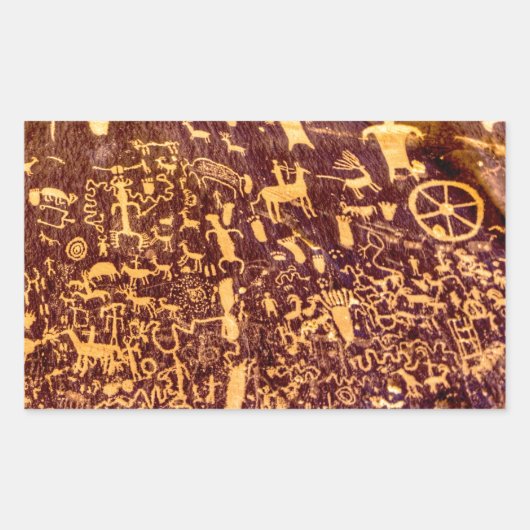 Sticker Rectangulaire Journal Rock American Indian Utah (Devant)
