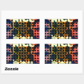 Sticker Rectangulaire Journée agréable (Feuille)