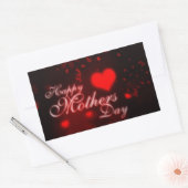 Sticker Rectangulaire journée des mères heureuses (Enveloppe)