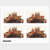 STICKER RECTANGULAIRE JOURNÉE DU SOLEIL DOUCE ! :) CBS DIMANCHE MATIN SO (Feuille)