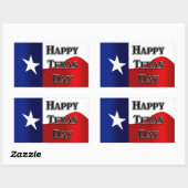 Sticker Rectangulaire Journée du Texas (Feuille)