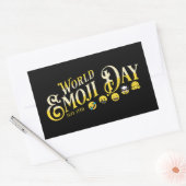 Sticker Rectangulaire Journée mondiale de l'émoji (Enveloppe)