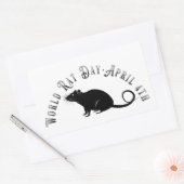 Sticker Rectangulaire Journée mondiale du rat (Enveloppe)