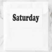 Sticker Rectangulaire Jours de la semaine - Samedi (Sac)