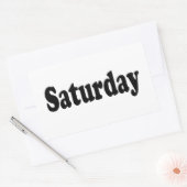 Sticker Rectangulaire Jours de la semaine - Samedi (Enveloppe)