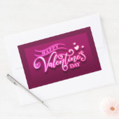 Sticker Rectangulaire Joyeuse Saint-Valentin (Enveloppe)