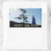 Sticker Rectangulaire Joyeuse soirée solstice (Sac)