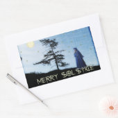 Sticker Rectangulaire Joyeuse soirée solstice (Enveloppe)