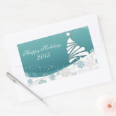 Sticker Rectangulaire Joyeuses fêtes (Enveloppe)