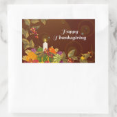 Sticker Rectangulaire Joyeuses fêtes (Sac)