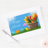 Sticker Rectangulaire Joyeuses fêtes de Pâques (Enveloppe)