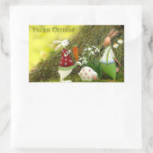 Sticker Rectangulaire Joyeuses Pâques (Sac)