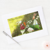 Sticker Rectangulaire Joyeuses Pâques (Enveloppe)
