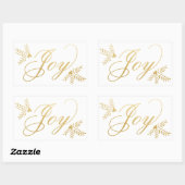 Sticker Rectangulaire Joyeuses vacances (Feuille)