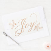 Sticker Rectangulaire Joyeuses vacances (Enveloppe)