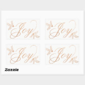 Sticker Rectangulaire Joyeuses vacances (Feuille)