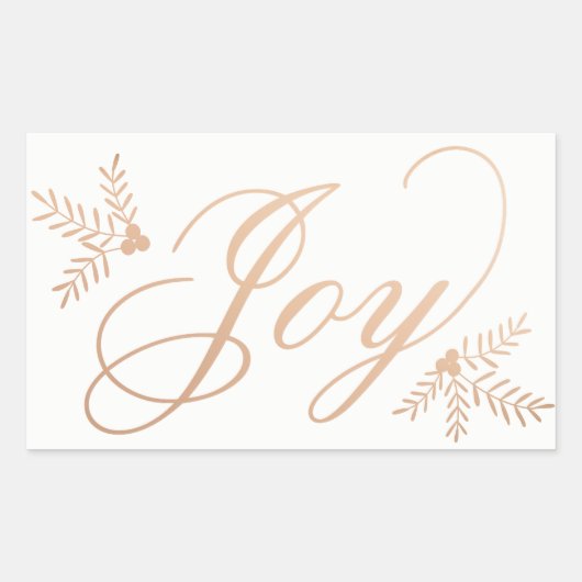 Sticker Rectangulaire Joyeuses vacances (Devant)