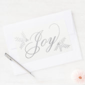 Sticker Rectangulaire Joyeuses vacances (Enveloppe)