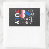 Sticker Rectangulaire Joyeux 4 juillet-97958 (Sac)