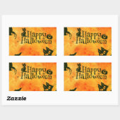 Sticker Rectangulaire joyeux alloween (Feuille)