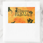 Sticker Rectangulaire joyeux alloween (Sac)