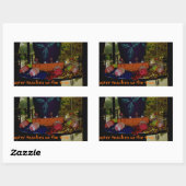 Sticker Rectangulaire Joyeux Amour de Pâques Foi et souhaits d'espoir (Feuille)