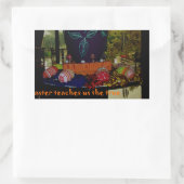 Sticker Rectangulaire Joyeux Amour de Pâques Foi et souhaits d'espoir (Sac)