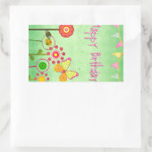 Sticker Rectangulaire Joyeux anniversaire (Sac)