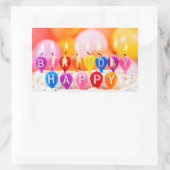 Sticker Rectangulaire Joyeux anniversaire (Sac)