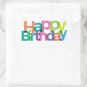 Sticker Rectangulaire Joyeux anniversaire (Sac)