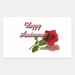 Sticker Rectangulaire Joyeux anniversaire