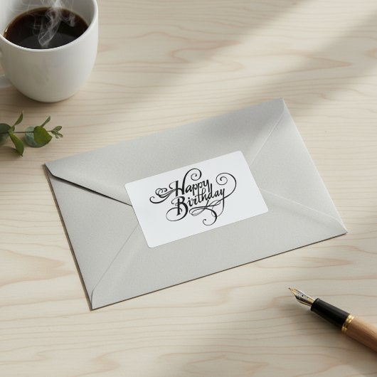 Sticker Rectangulaire Joyeux anniversaire