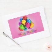 Sticker Rectangulaire Joyeux anniversaire (Enveloppe)