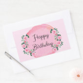 Sticker Rectangulaire Joyeux anniversaire (Enveloppe)