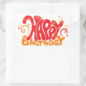 Sticker Rectangulaire Joyeux anniversaire (Sac)