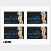 Sticker Rectangulaire joyeux anniversaire (papier déchiré) (Feuille)