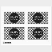 Sticker Rectangulaire joyeux anniversaire (studioSquares) (Feuille)