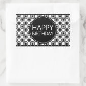 Sticker Rectangulaire joyeux anniversaire (studioSquares) (Sac)