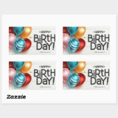 Sticker Rectangulaire Joyeux anniversaire ! Vous êtes spécial ! (Feuille)