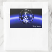 Sticker Rectangulaire Joyeux ballon de noël (Sac)