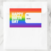 Sticker Rectangulaire Joyeux Birthgay (Sac)